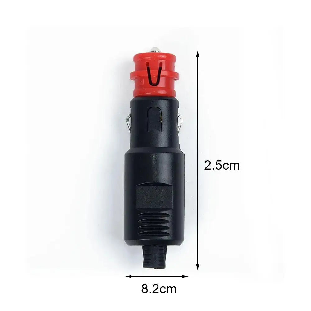 Car Lighter Adaptor Plug Socket Power 8A Fuse Connect 12V Universal 12V-24V For 0.83"lighter Car Cigarette Accessories