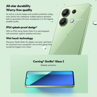 Global Version Xiaomi Redmi Note 13 4G Smartphone 108MP Triple Camera 120Hz AMOLED 33W Fast Charging Snapdragon 685 Octa Core