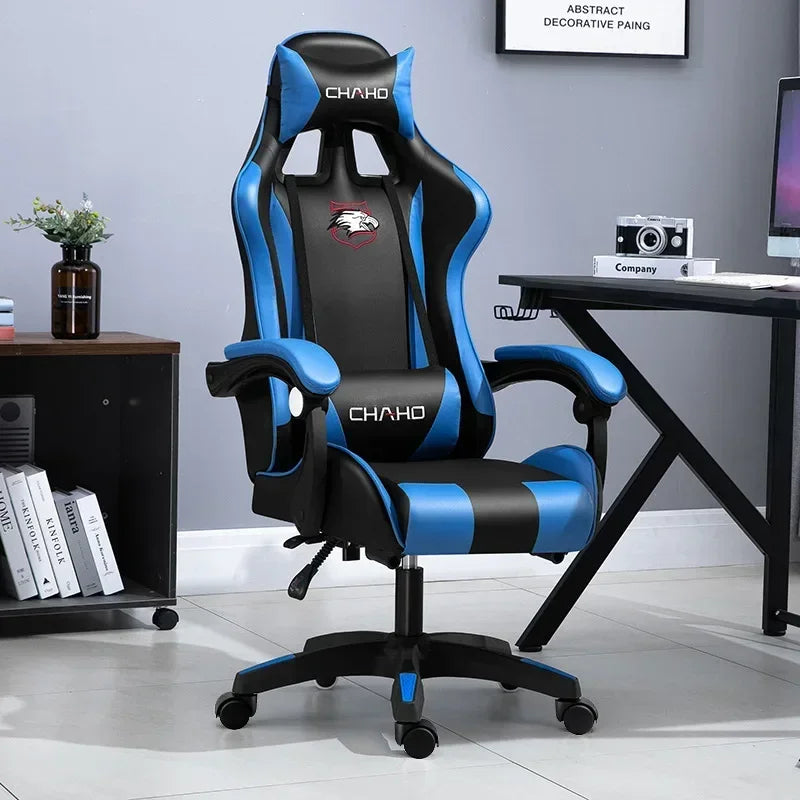 WCG Gaming Chair Office Latex Cushion Bluetooth Computer Chair High-quality BOSS Chair Leather LOL Internet Anchor