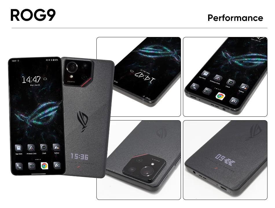 ROG Phone 9 & 9 Pro 5G Gaming Phone Snapdragon 8 Elite 6.78'' 185Hz E-Sports LTPO Display 50MP LYT 700 Camera 65W Fast Charging