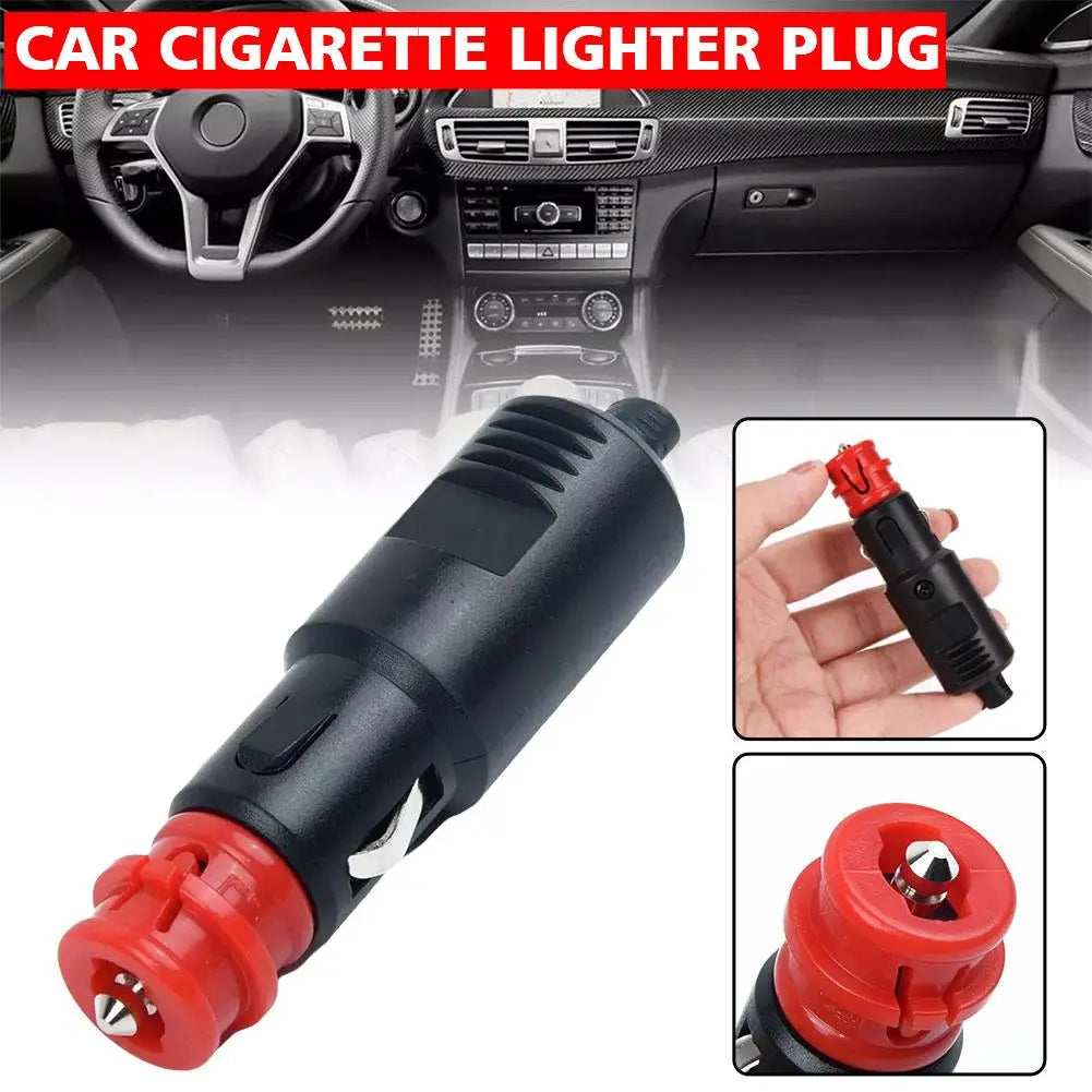 Car Lighter Adaptor Plug Socket Power 8A Fuse Connect 12V Universal 12V-24V For 0.83"lighter Car Cigarette Accessories