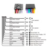 16 Pin to Quadlock Wiring Harness, CAN Bus Decoder, for Ford Focus MK2 Fiesta Mondeo Transit, Automotive Cable for Android Radio