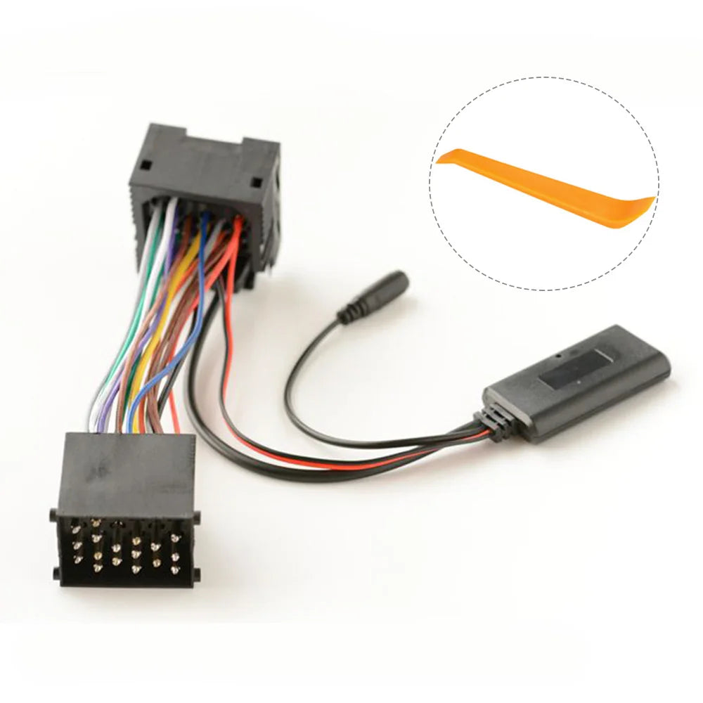 5908 Bluetooth-compatible Adapter With Microphone CD Cable For BMW E46 3 Series 320i, 320ci, 320cic, 323i, 323ci AUX IN  5-12V