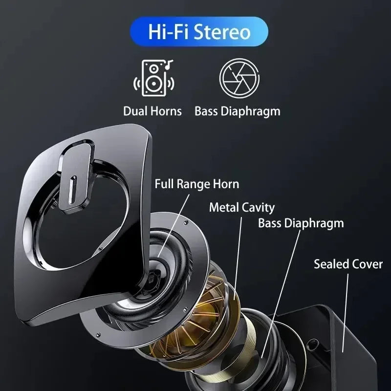 Computer Speakers PC Sound Box HIFI Stereo Microphone with LED Light for Desktop Computer Surround Music RGB Gaming Speakers