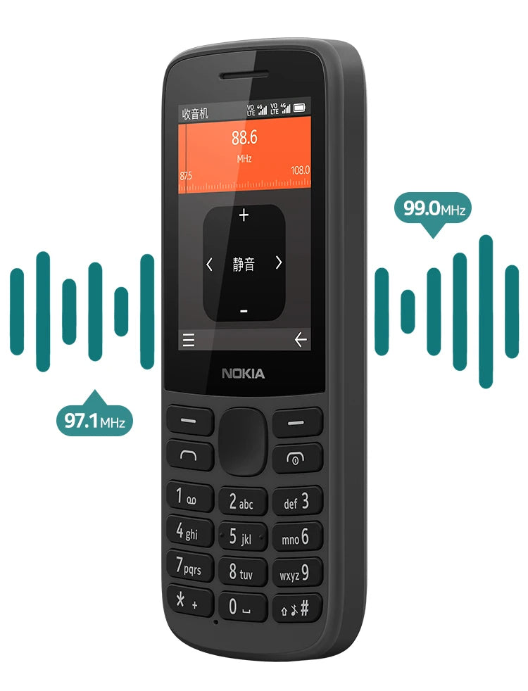 Nokia 215 4G Mobile Phone Dual SIM Cards FM Radio 1150mAh Standby Time Feature Phone with Hebrew Keyboard New And Original 100%