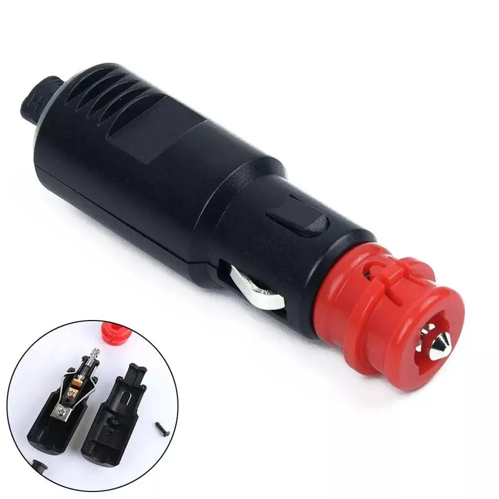 Car Lighter Adaptor Plug Socket Power 8A Fuse Connect 12V Universal 12V-24V For 0.83"lighter Car Cigarette Accessories