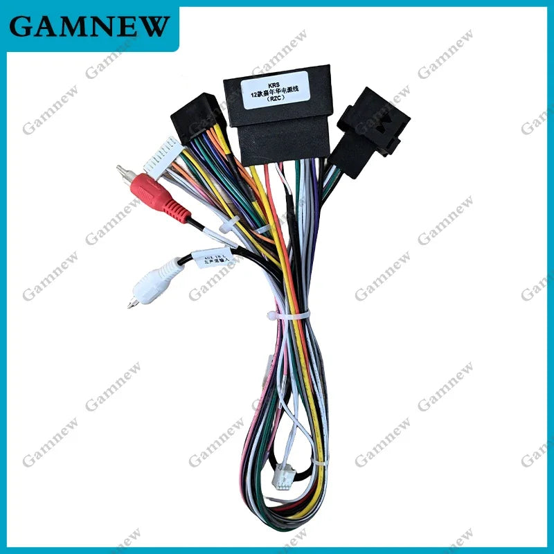 Car 16Pin Stereo Wiring Harness Canbus Support For Ford Fiesta 2012 Audio Radio Power Cable Adapter