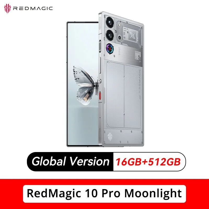 Global Version RedMagic 10 Pro 5G Gaming Phone 6.853" Snapdragon 8 Elite 7050mAh Battery 80W Charge 50MP Camera NFC