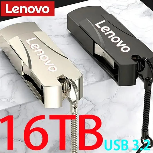 Lenovo USB 3.0 16TB Cle USB Flash Drive High Speed 8T Pen Drive Waterproof Pen Drive USB Memory Computer Accessories for Ps4/p