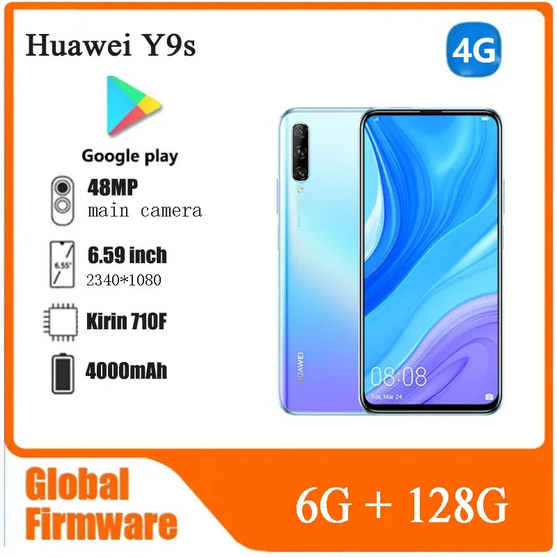 HUAWEI Y9S smrtphone 6.59''  4000mAh Global ROM Original used phone