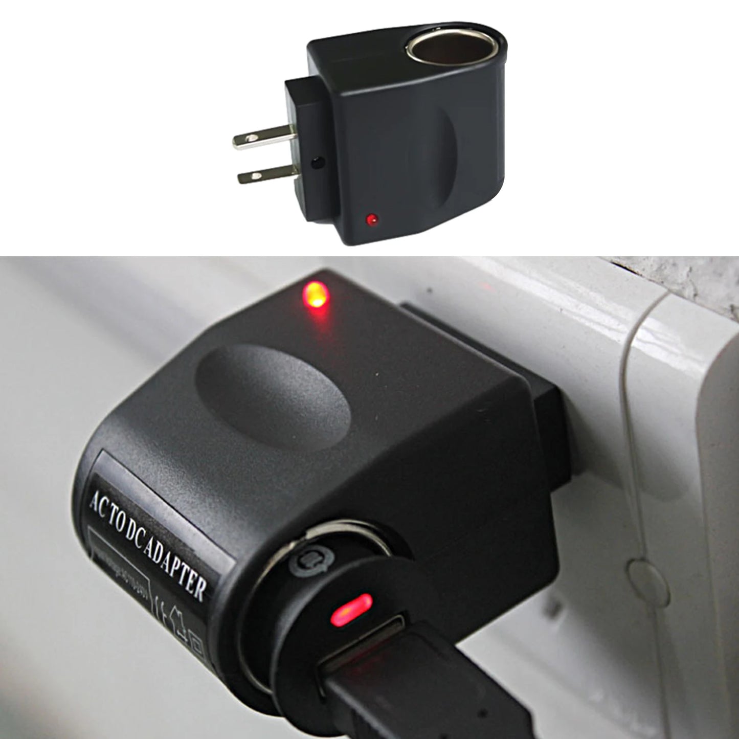 220V AC To 12V DC Car Cigarette Lighter Wall Power Socket Plug Adapter Converter EU US Plug New Dropping Shipping