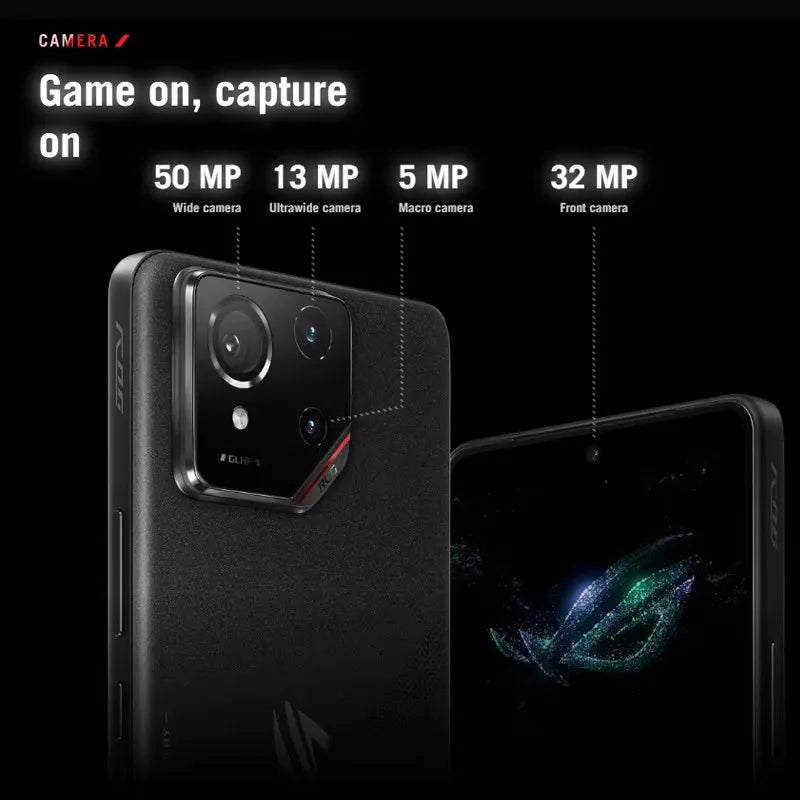 ROG Phone 9 & 9 Pro 5G Gaming Phone Snapdragon 8 Elite 6.78'' 185Hz E-Sports LTPO Display 50MP LYT 700 Camera 65W Fast Charging