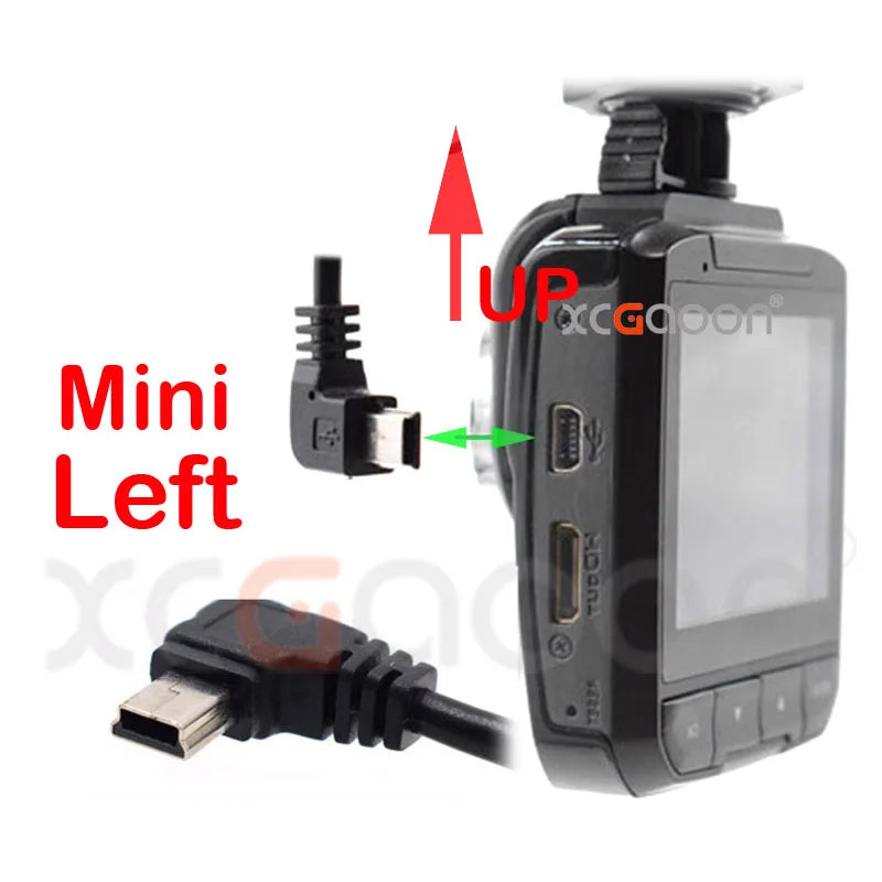 Mini Micro USB Car Charger 3.5meter 5V 3.4A With 2 USB Ports for Car DVR Dash Camera GPS Video Recorder, Input DC 8V-36V