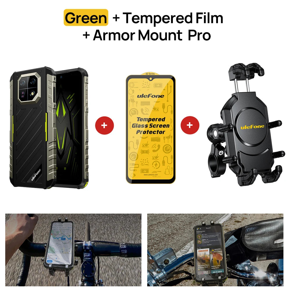 Ulefone Armor 22  Rugged Phone,16GB (8GB+8GB) RAM,128GB/256GB ROM, Android 13 Smartphone,NFC 64MP Night Vision 4G Mobile Phone