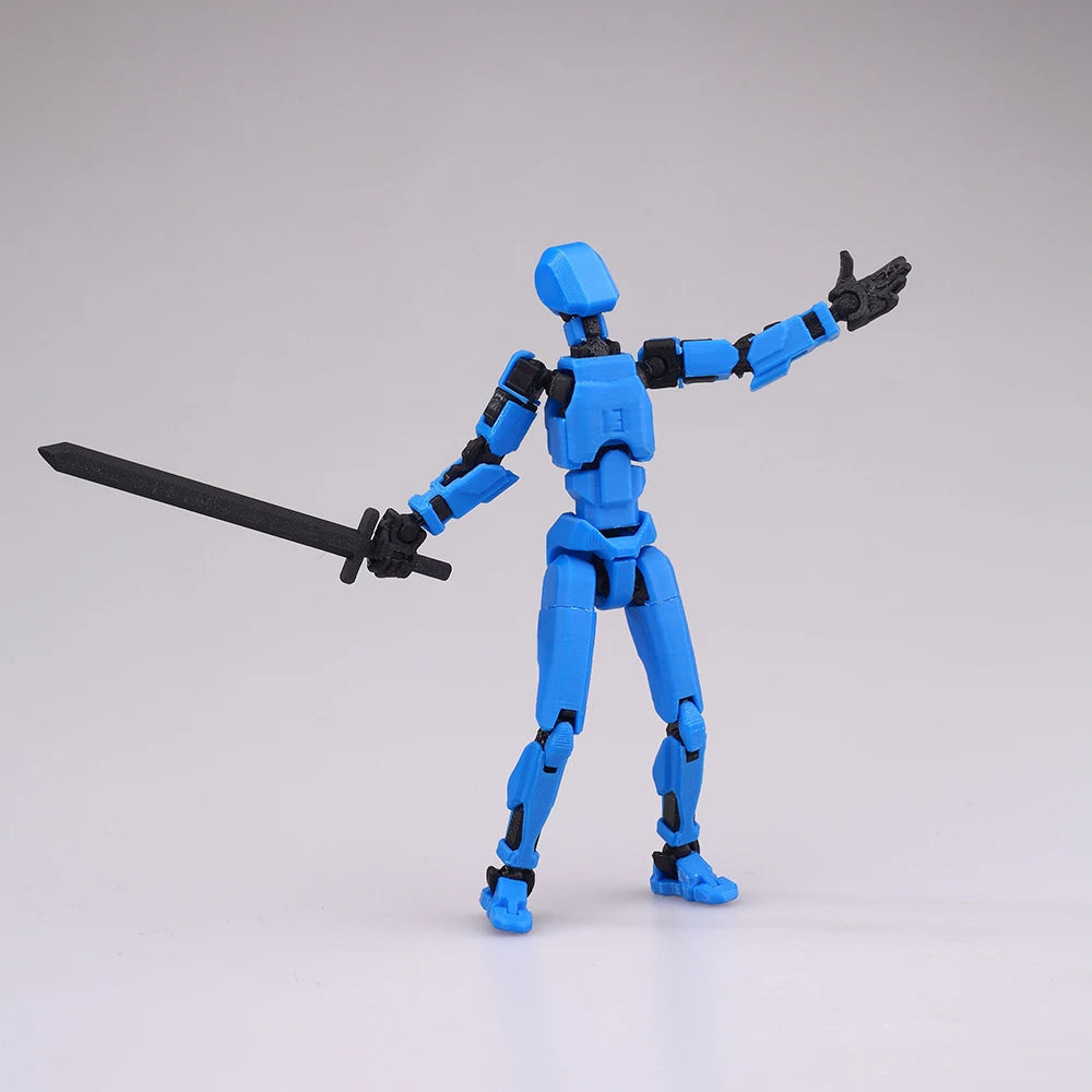 Multi-Jointed Movable Shapeshift Robot 2.0 3D Printed Mannequin Dummy 13 Action Figures Toys Kids Adults Parent-children Games