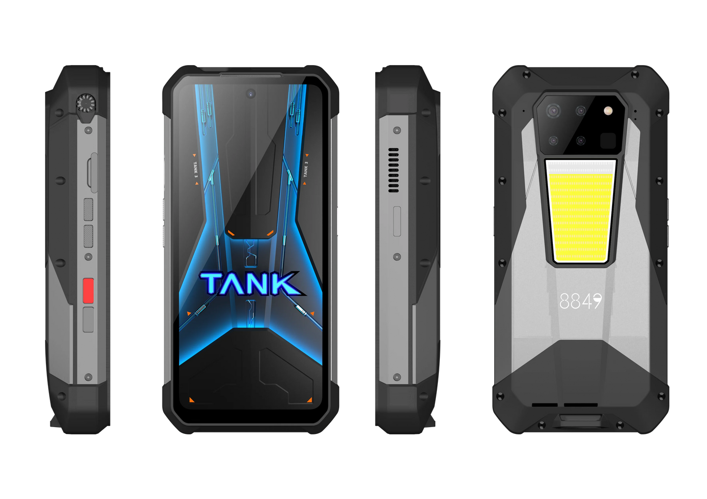 EU MX Warehouse 8849 Tank 3 Pro by Unihertz Rugged Smartphone 5G with 100 Lumens Projector 32/36GB 512GB 23800mAh Cell Phones