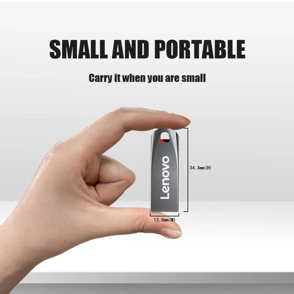 Lenovo 2TB USB 3.0 Metal Flash Drives High Speed Pendrive 1TB 512GB 256GB Portable Usb Drive Waterproof Memoria Usb Flash Disk