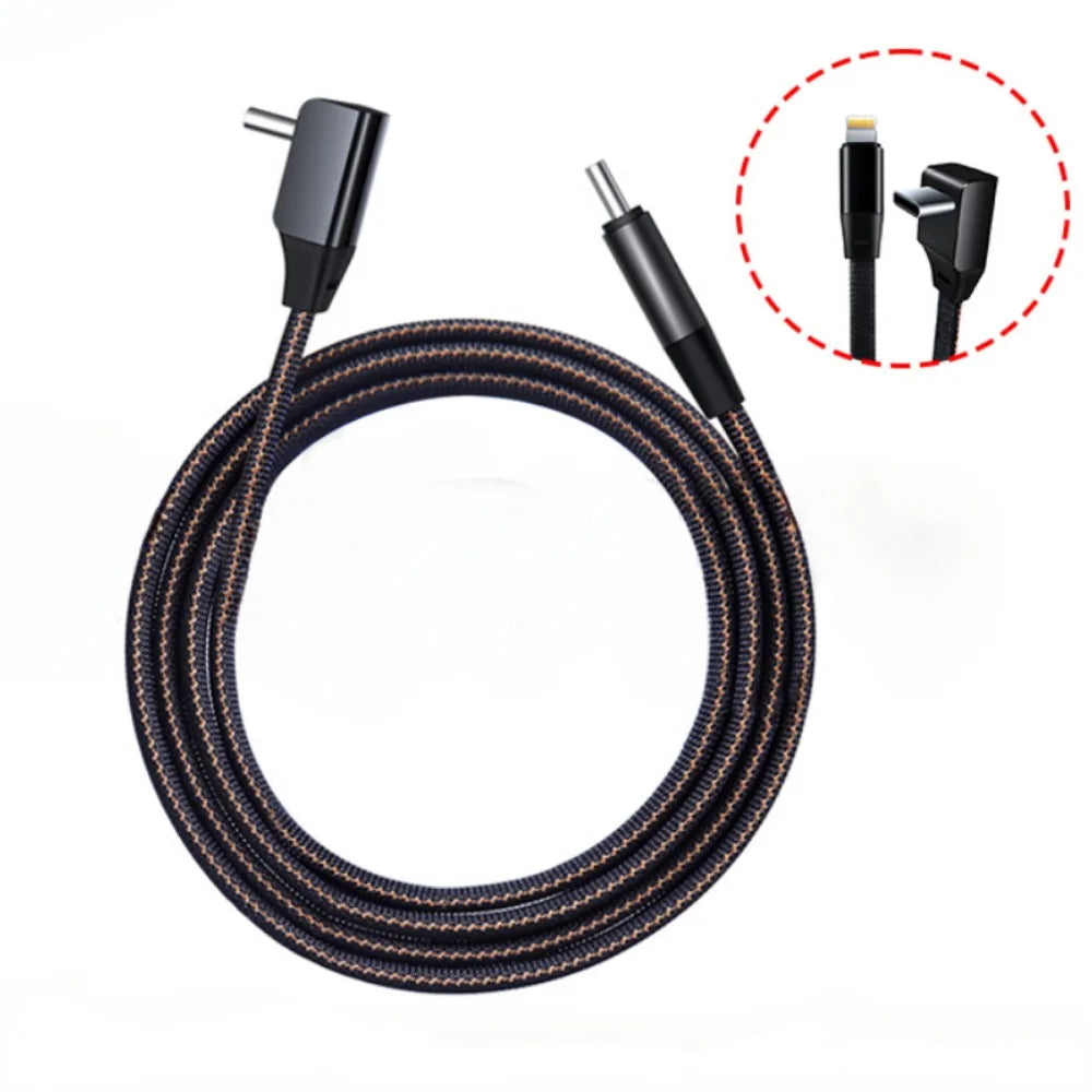 Fast Charging Charger Cable For Tesla model 3 model Y 120CM 3A  60W Type-C  27W Lightning Phone Charging  Data Transfer