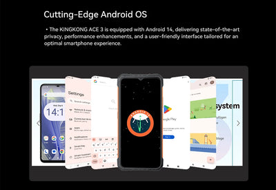 Cubot KingKong ACE 3, smartphone android 14, 24GB RAM(8GB+16GB), 256GB ROM, 90Hz Screen,Dual Screen, 100MP Camera, Add to Cart