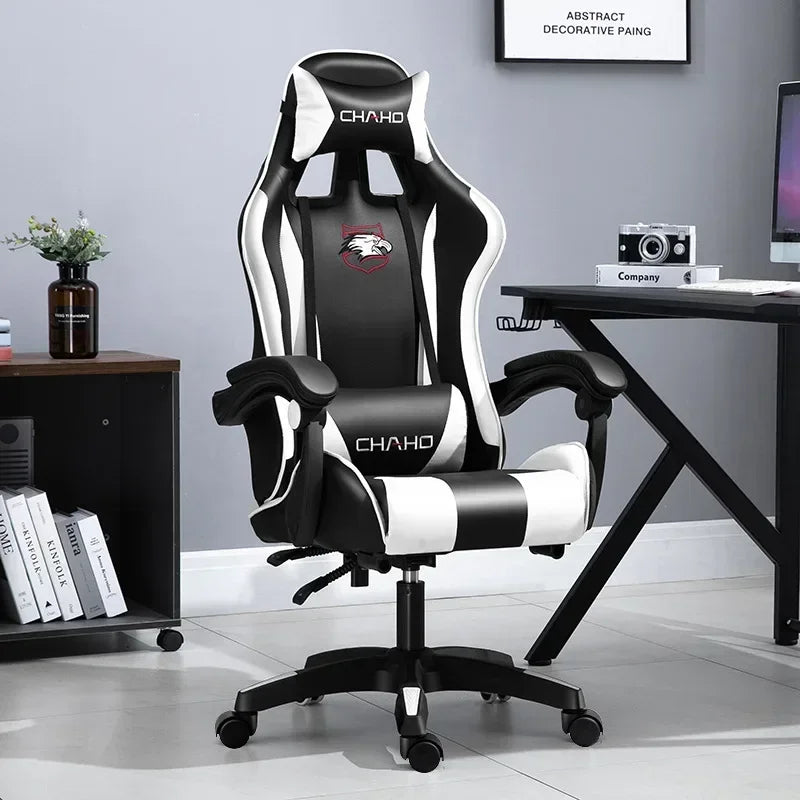 WCG Gaming Chair Office Latex Cushion Bluetooth Computer Chair High-quality BOSS Chair Leather LOL Internet Anchor