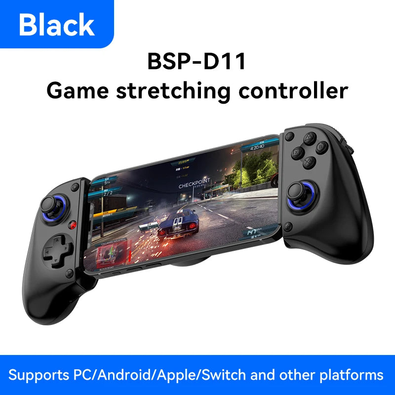 BSP-D11 Stretching Wireless Game Controller For SWITCH/Android/Apple IOS Tablet For PS3/PS4/XBOX Gamepad Streaming