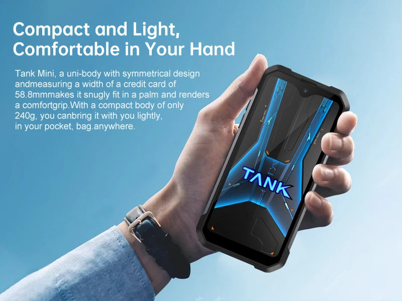 8849 Tank Mini Rugged Smartphone 16/24GB 256GB 5800mAh100Mp Camera Android 13 Cellphone 4.3 inch Waterproof Mobile Phone