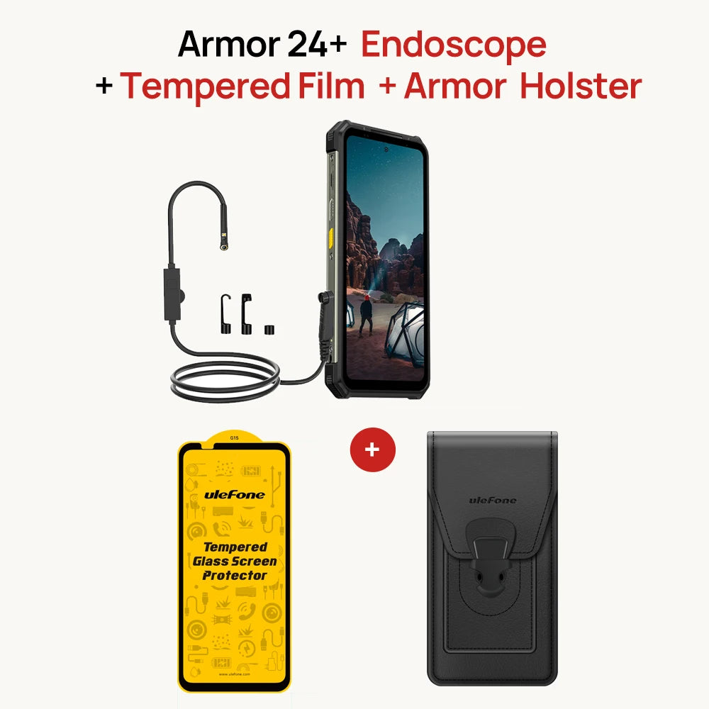 Ulefone Armor 24 Rugged Phone 22000mAh Up to 24GB+ 256GB 6.78"120Hz Smartphone 64MP+64MP NFC Phone LED Light Global Version