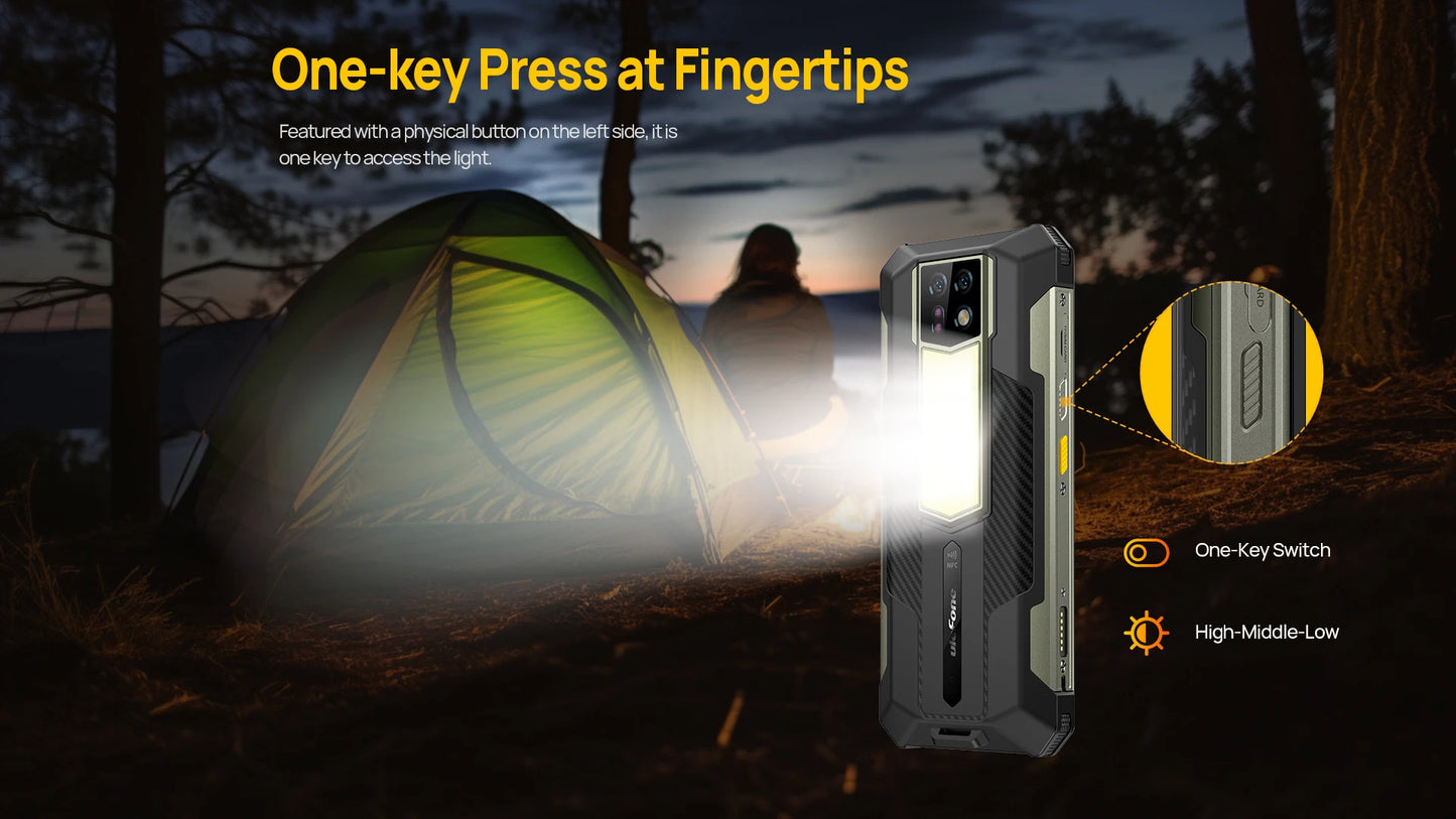 Ulefone Armor 24 Rugged Phone 22000mAh Up to 24GB+ 256GB 6.78"120Hz Smartphone 64MP+64MP NFC Phone LED Light Global Version