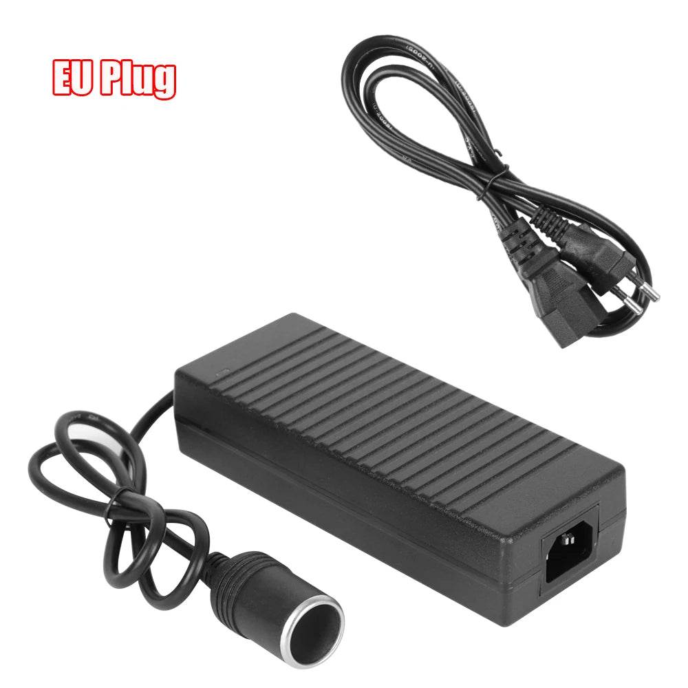 110V/ 220V to 12V 15A Power Adapter AC/DC Convert EU US UK Plug Supply Lighter Cigarette Lighter Converter