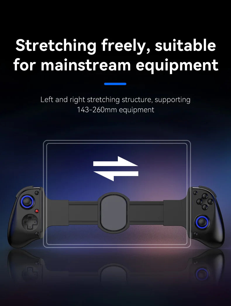 BSP-D11 Stretching Wireless Game Controller For SWITCH/Android/Apple IOS Tablet For PS3/PS4/XBOX Gamepad Streaming