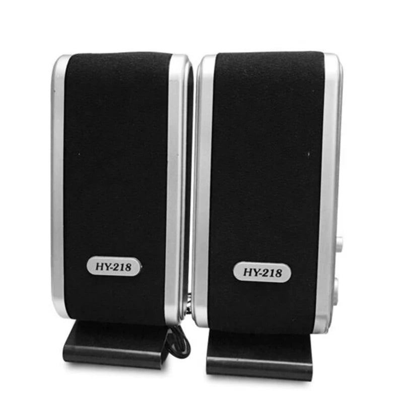 2 Pcs USB Computer Speakers Portable Speaker Stereo 3.5Mm With Ear Jack For Desktop PC Laptop