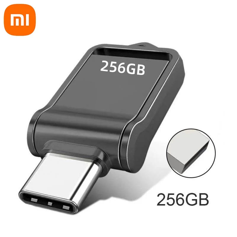 Xiaomi 2TB Flash Drive High Speed USB 1TB 512GB Type-C Interface Dual-Use Flash Memory Stick For Mobile Phone Computer Disk 2025