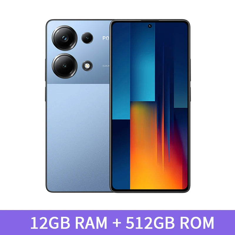 Global Version POCO M6 Pro 256GB/512GB Smartphone 120Hz AMOLED Display 64MP Triple Camera 67W Turbo Charging MTK Helio G99-Ultra