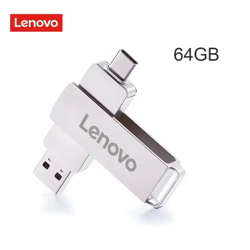 Lenovo 16TB 3.0 USB flash drive waterproof Type-C USB metal high-speed pen drive 2TB 512GB suitable for computer storage devices