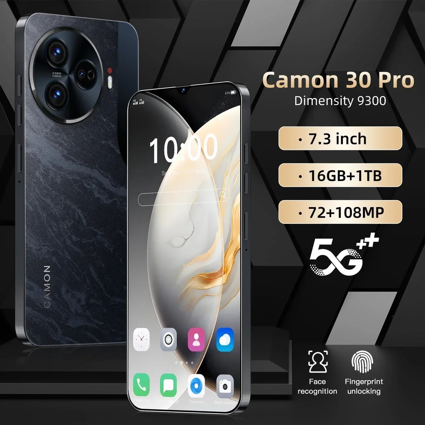 Mobile Phones Camon 30 Pro 6.8 HD Screen SmartPhone Original 5G Dual Sim Celular Android Unlocked Cell Phone Global Version