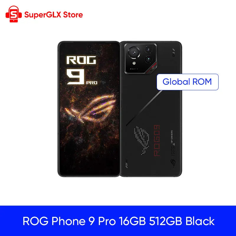 ROG Phone 9 & 9 Pro 5G Gaming Phone Snapdragon 8 Elite 6.78'' 185Hz E-Sports LTPO Display 50MP LYT 700 Camera 65W Fast Charging