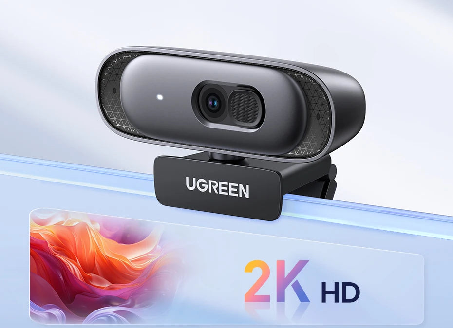 UGREEN USB Webcam 2K HD Mini Webcam For Laptop Computer Web Camera Dual Microphones for Youtube Zoom Video Calling 2K USB webcam