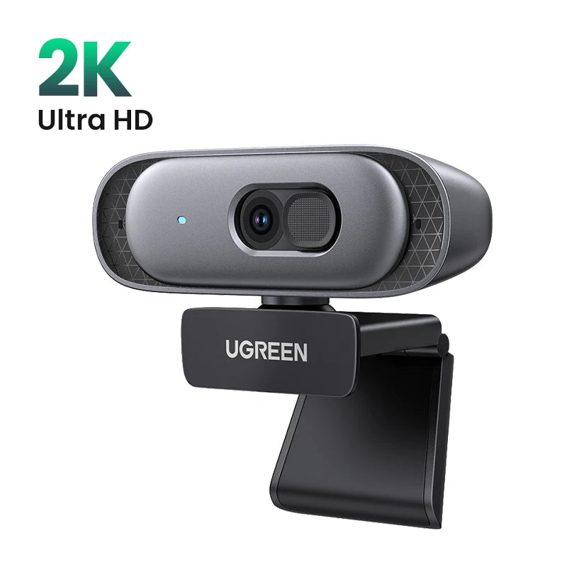 UGREEN USB Webcam 2K HD Mini Webcam For Laptop Computer Web Camera Dual Microphones for Youtube Zoom Video Calling 2K USB webcam