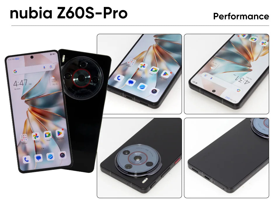 Nubia Z60S Pro Global Version 5G Smartphone Snapdragon 8 Gen 2 MyOS 14.0 120Hz 6.78-inch AMOLED Screen 50M+50M+8M 5100mAh NFC