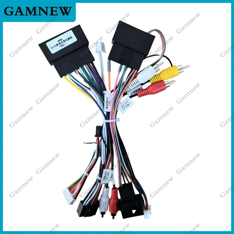 Car 16pin Wiring Harness Adapter Canbus Box Decoder Android Radio Power Cable For Ford Kuga Escape Ecosport Fiesta Ranger 2014