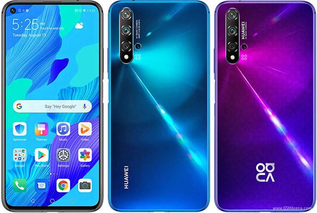 Global HUAWEI Nova 5T,Smartphone Android,Google Play Store,6.26 inch,128GB/256GB ROM,Mobile phone,48MP,4G Network,Cellphone