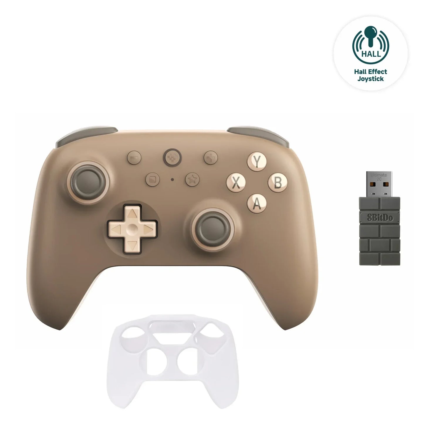 8BitDo New Ultimate 2C Wireless Gaming Controller for PC, Windows 10, 11, Steam Deck, Raspberry Pi, Android Gamepad Accessories