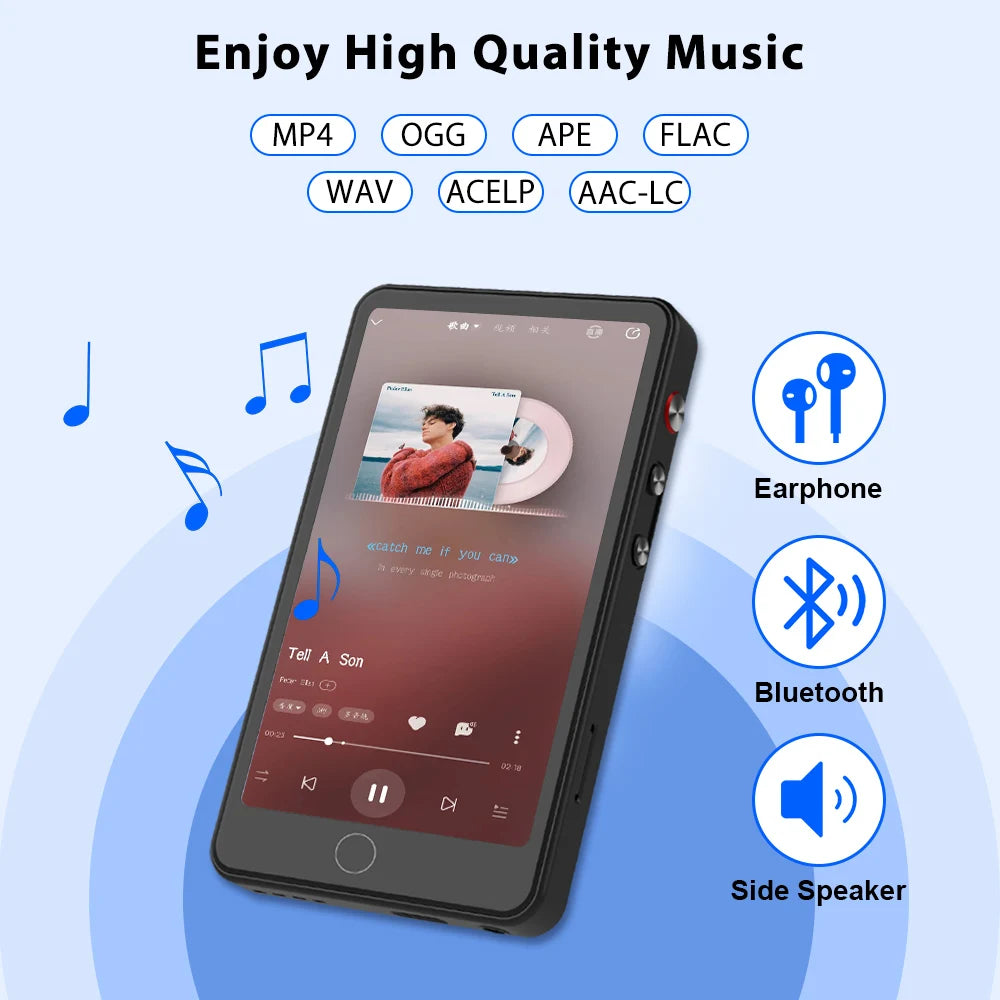 Deelife MP4 Player Touch Bluetooth WiFi Android MP3 MP 4 Video Music Player