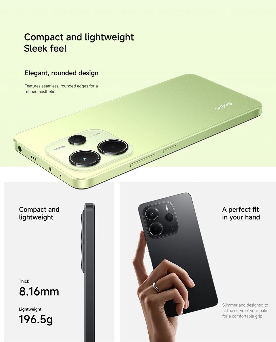 New Global Version Xiaomi Redmi Note 14 Smartphone 128GB / 256GB ROM MediaTek Helio G99-Ultra 33W120Hz AMOLED 108MP 5500mAh