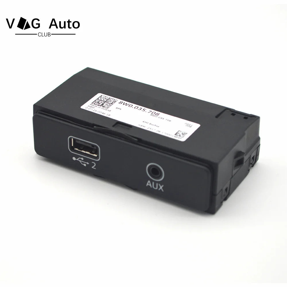 8W0 035 708 For Audi A4B9  A5 Q5FY External Interface  Carplay Switch Audio Source Interface USB AUX-IN 8W0035708