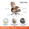 Comfortable Office Home Swivel Chair Soft Adjustable Computer Chair Thick Backrest Fixed Armrests and Footrest Gaming Desk Chair