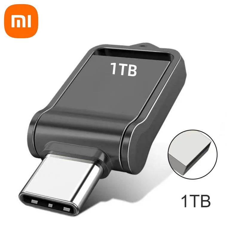 Xiaomi 2TB Flash Drive High Speed USB 1TB 512GB Type-C Interface Dual-Use Flash Memory Stick For Mobile Phone Computer Disk 2025