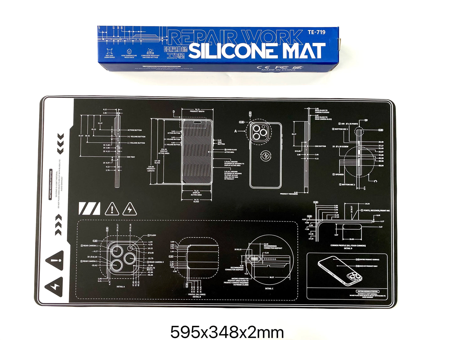 MECHANIC V77 V78 Multifunction Repair Heat Insulation Pad for Cell Phone Tablet Welding Repair 28-inch Soft Soldering Repair Mat