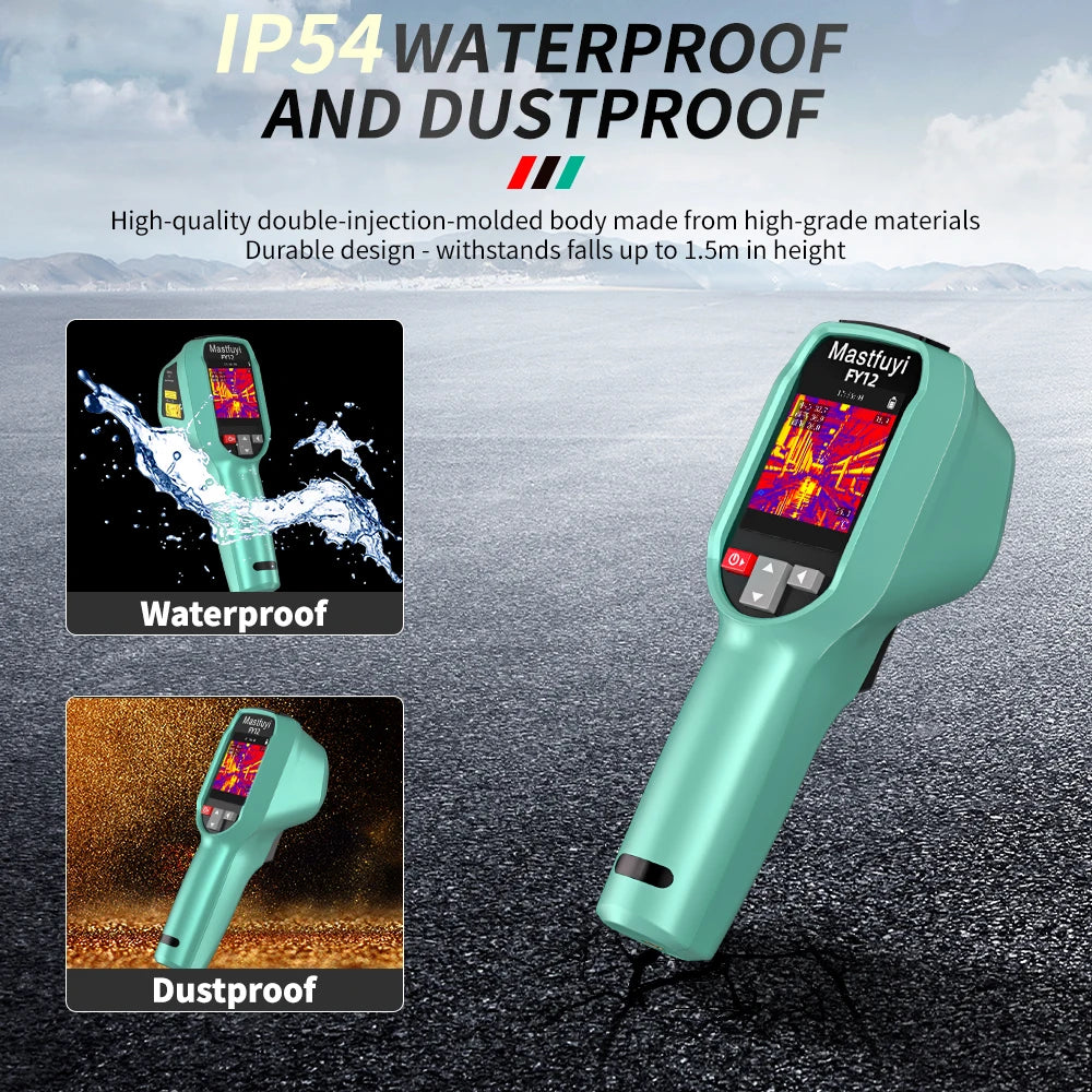 MASTFUYI Rechargeable Thermal Imaging Camera Handheld Thermal Imager -20℃~550℃ Waterproof Dustproof Drop Resistant