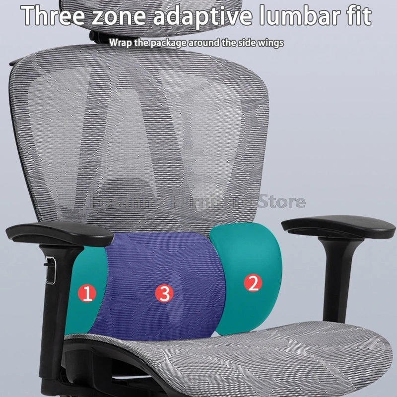 Comfortable Mesh Back Height Computer Chair Ergonomic Office Chair With Lumbar Support and Adjustable Headrest Gaming Desk Chair